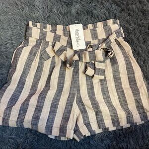 Material Girls Striped Shorts NWT